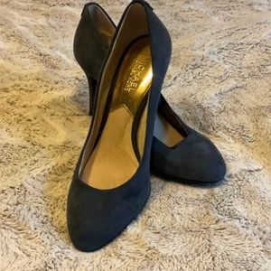 MICHAEL Michael Kors blue suede 3” heels